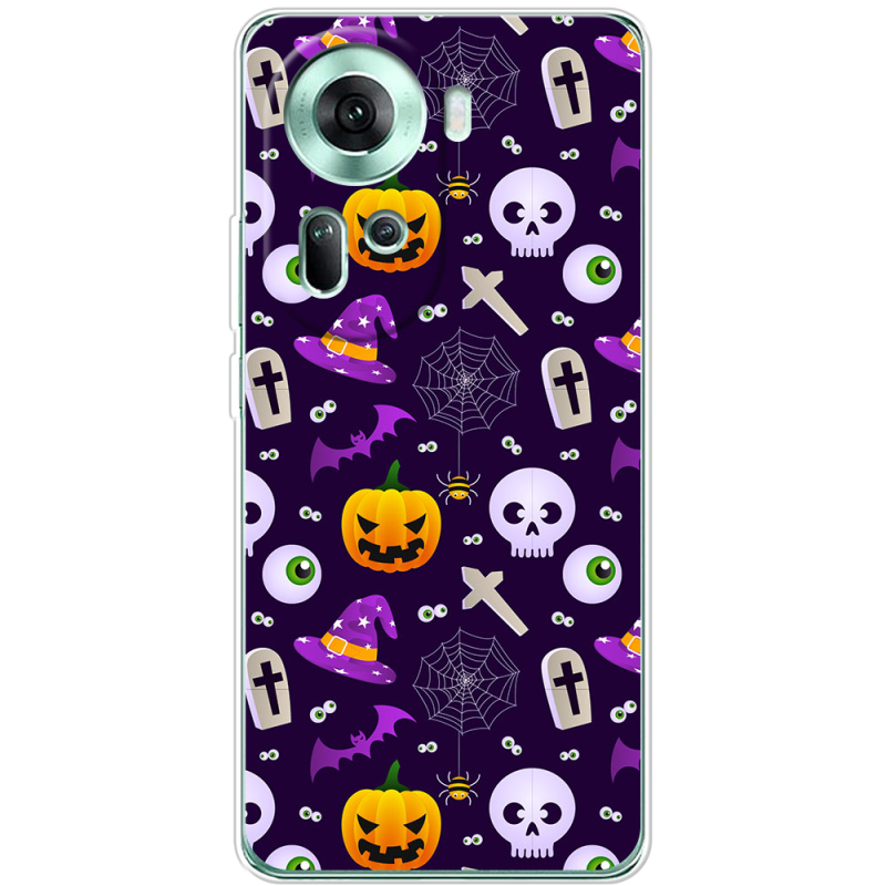 Чехол BoxFace OPPO Reno 11 5G Halloween Purple Mood