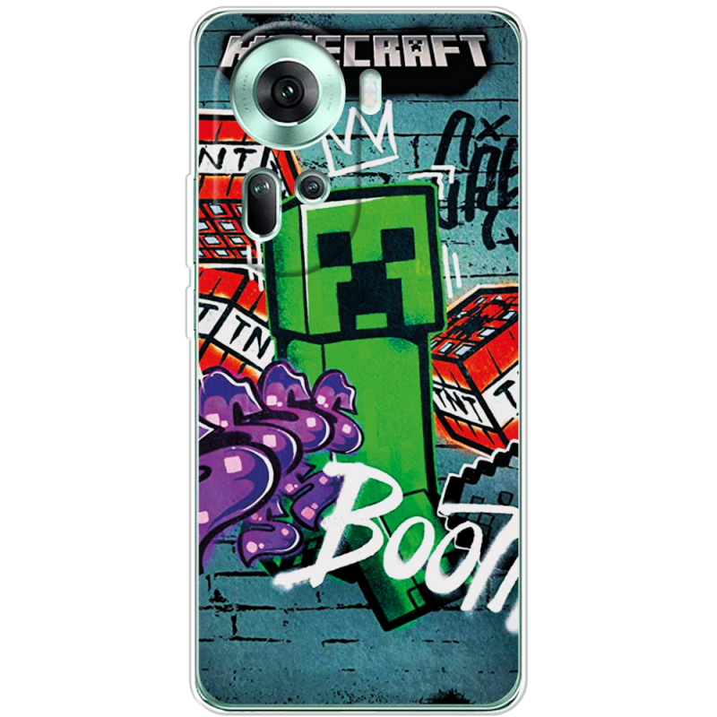 Чехол BoxFace OPPO Reno 11 5G Minecraft Graffiti