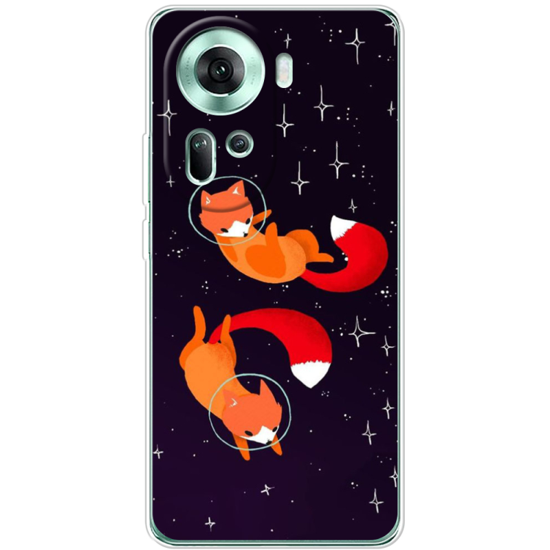 Чехол BoxFace OPPO Reno 11 5G Fox-Astronauts