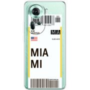 Прозрачный чехол BoxFace OPPO Reno 11 5G Ticket Miami