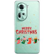 Прозрачный чехол BoxFace OPPO Reno 11 5G Merry Christmas