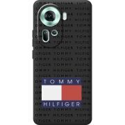 Черный чехол BoxFace OPPO Reno 11 5G Tommy Print