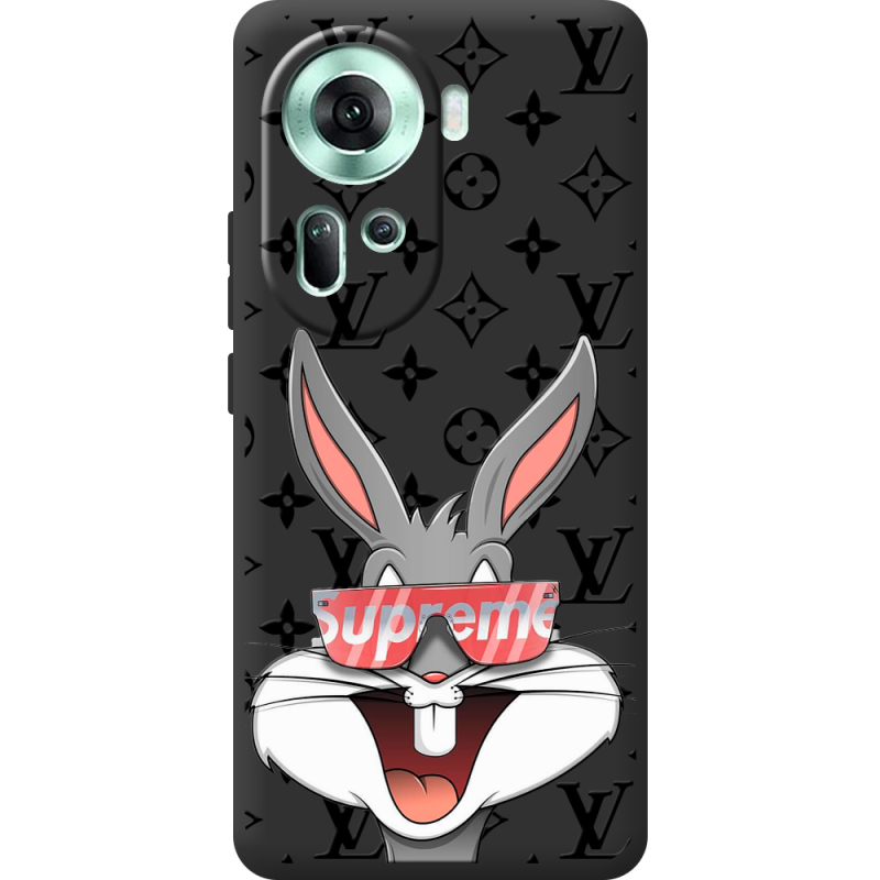 Черный чехол BoxFace OPPO Reno 11 5G looney bunny