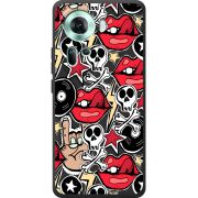 Черный чехол BoxFace OPPO Reno 11 5G Rock Graffiti