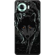 Черный чехол BoxFace OPPO Reno 11 5G Wolf