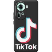 Черный чехол BoxFace OPPO Reno 11 5G Tik Tok