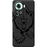 Черный чехол BoxFace OPPO Reno 11 5G Grizzly Bear