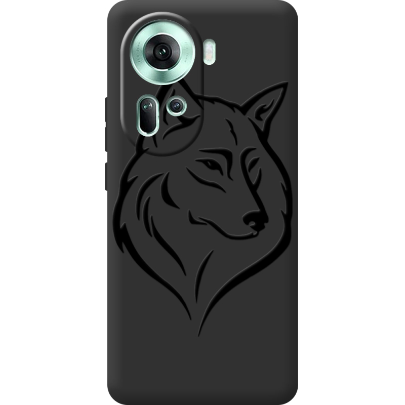 Черный чехол BoxFace OPPO Reno 11 5G Wolf