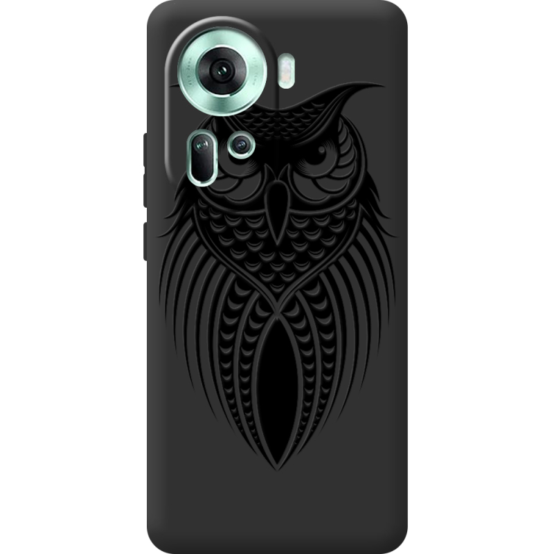 Черный чехол BoxFace OPPO Reno 11 5G Owl