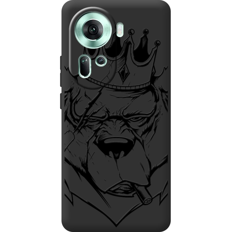 Черный чехол BoxFace OPPO Reno 11 5G Bear King