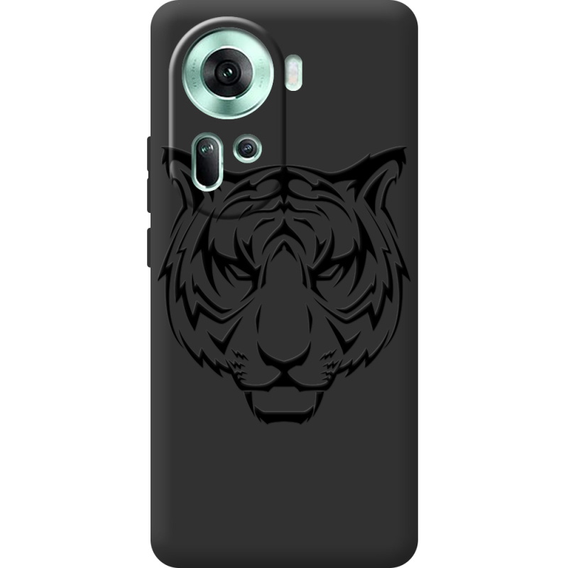 Черный чехол BoxFace OPPO Reno 11 5G Tiger