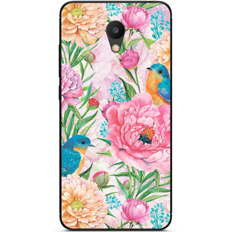 Чехол Uprint Meizu M6 Birds in Flowers