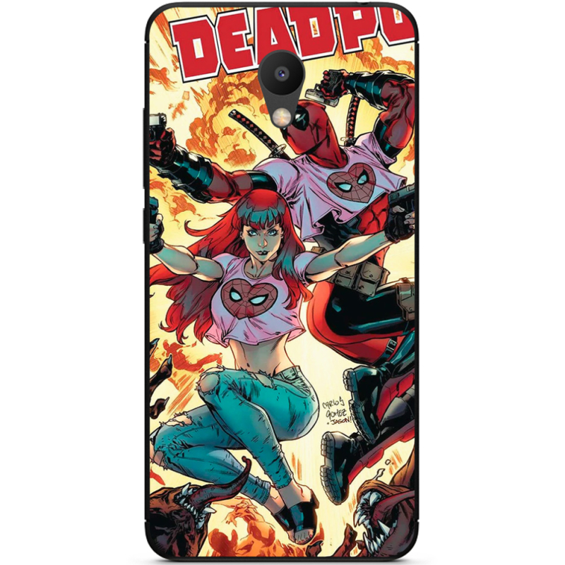 Чехол Uprint Meizu M6 Deadpool and Mary Jane