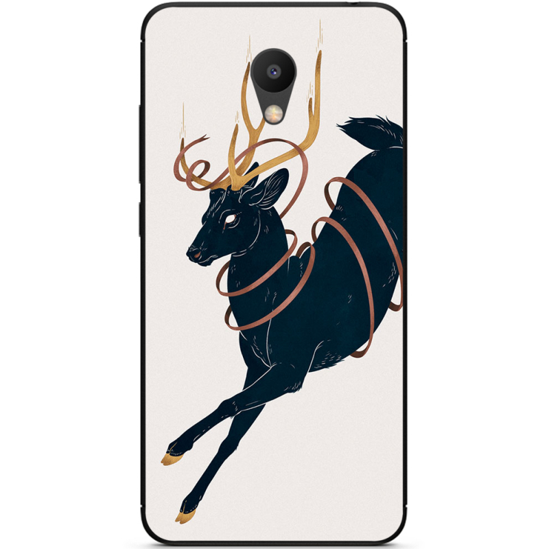 Чехол Uprint Meizu M6 Black Deer