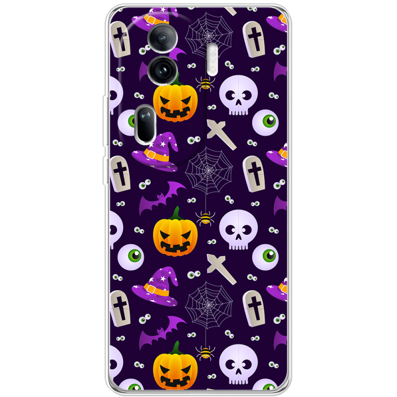 Чехол BoxFace OPPO Reno 11 Pro 5G Halloween Purple Mood