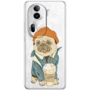 Прозрачный чехол BoxFace OPPO Reno 11 Pro 5G Dog Coffeeman