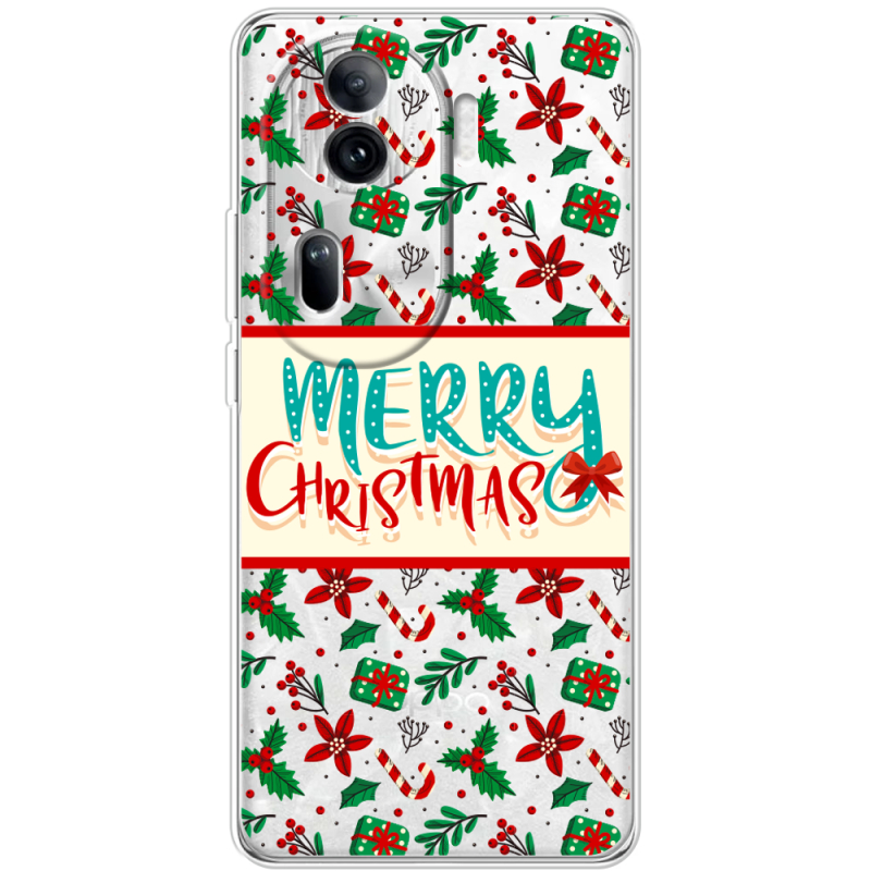 Прозрачный чехол BoxFace OPPO Reno 11 Pro 5G Vintage Christmas Pattern