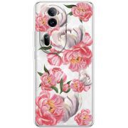 Прозрачный чехол BoxFace OPPO Reno 11 Pro 5G Peony Watercolor Style