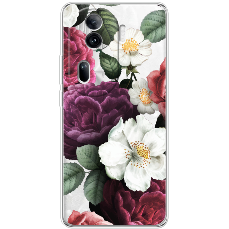 Прозрачный чехол BoxFace OPPO Reno 11 Pro 5G Floral Dark Dreams