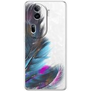 Прозрачный чехол BoxFace OPPO Reno 11 Pro 5G Feathers