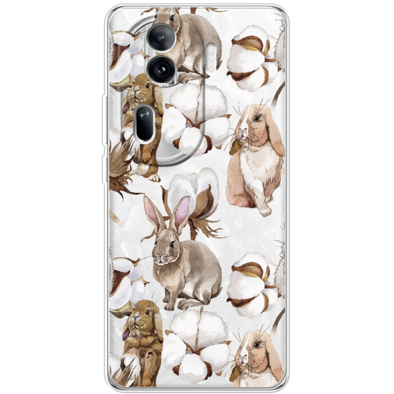 Прозрачный чехол BoxFace OPPO Reno 11 Pro 5G Cotton and Rabbits