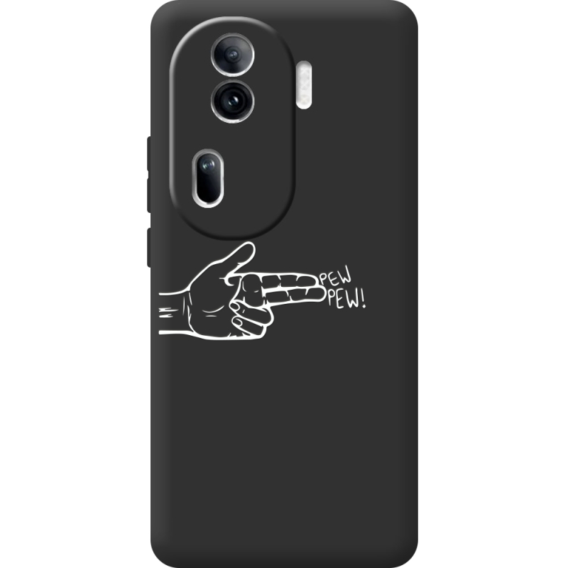 Черный чехол BoxFace OPPO Reno 11 Pro 5G Pew Pew