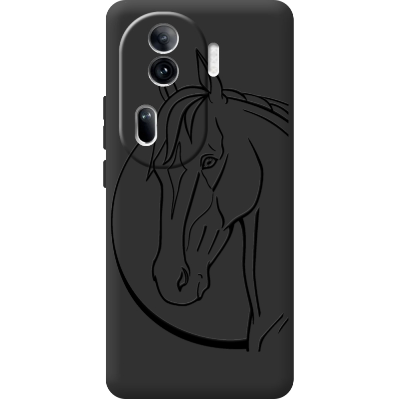 Черный чехол BoxFace OPPO Reno 11 Pro 5G Horse