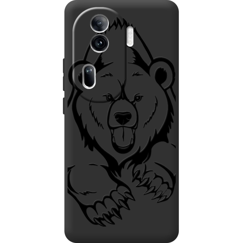 Черный чехол BoxFace OPPO Reno 11 Pro 5G Grizzly Bear