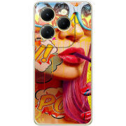 Чехол BoxFace Infinix Hot 40 Pro Yellow Girl Pop Art