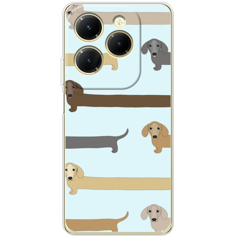 Чехол BoxFace Infinix Hot 40 Pro Dachshund