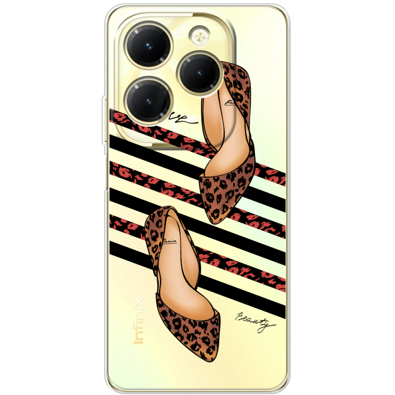 Прозрачный чехол BoxFace Infinix Hot 40 Pro Love Beauty