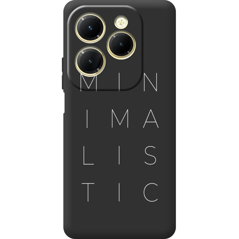 Черный чехол BoxFace Infinix Hot 40 Pro Minimalistic