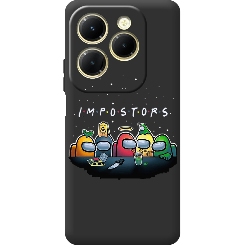 Черный чехол BoxFace Infinix Hot 40 Pro Among Us Impostors