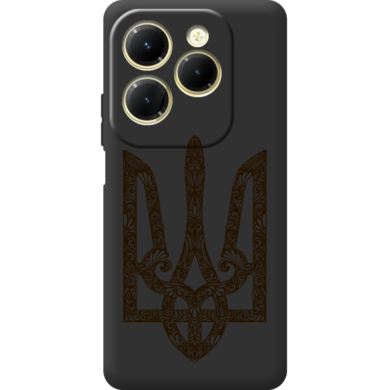 Черный чехол BoxFace Infinix Hot 40 Pro Ukrainian Trident