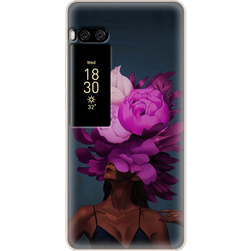 Чехол Uprint Meizu Pro 7 Exquisite Purple Flowers