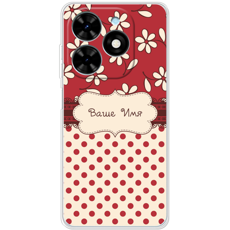 Чехол BoxFace Tecno Spark Go 2024 Именной Polka Dots