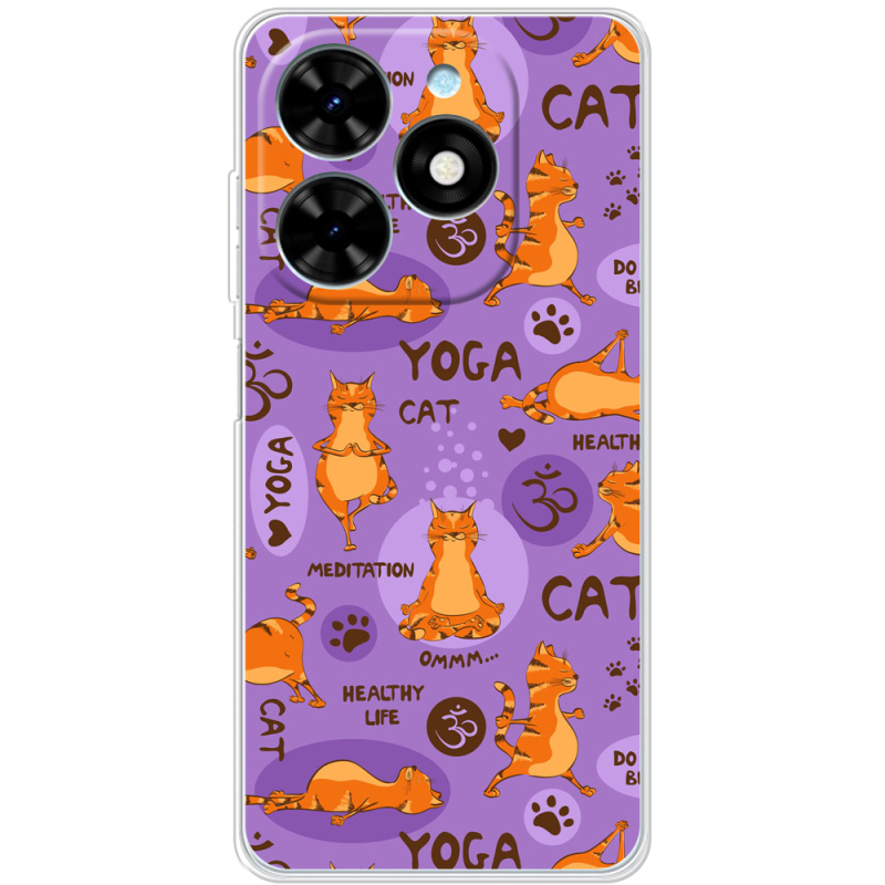 Чехол BoxFace Tecno Spark Go 2024 Yoga Cat