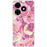 Чехол BoxFace Tecno Spark Go 2024 Pink Peonies