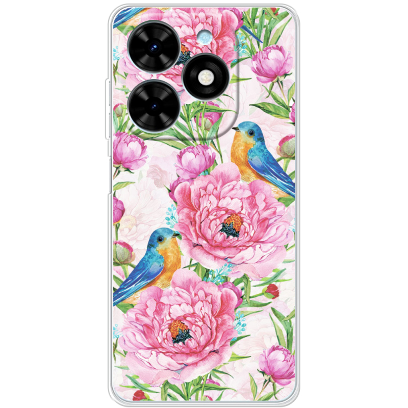 Чехол BoxFace Tecno Spark Go 2024 Birds and Flowers