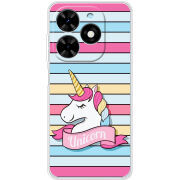 Чехол BoxFace Tecno Spark Go 2024 Unicorn