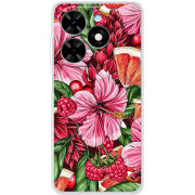 Чехол BoxFace Tecno Spark Go 2024 Tropical Flowers