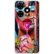 Чехол BoxFace Tecno Spark Go 2024 Colorful Girl