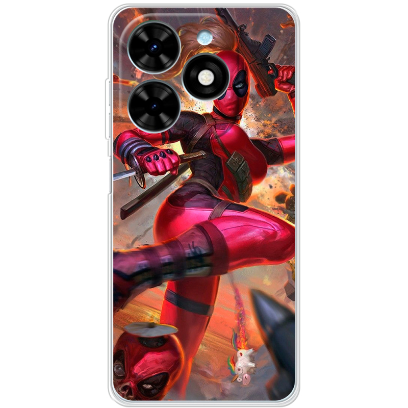 Чехол BoxFace Tecno Spark Go 2024 Woman Deadpool