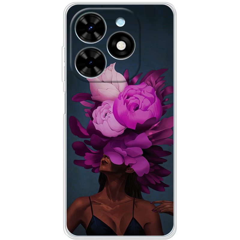 Чехол BoxFace Tecno Spark Go 2024 Exquisite Purple Flowers