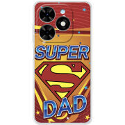 Чехол BoxFace Tecno Spark Go 2024 Super Dad