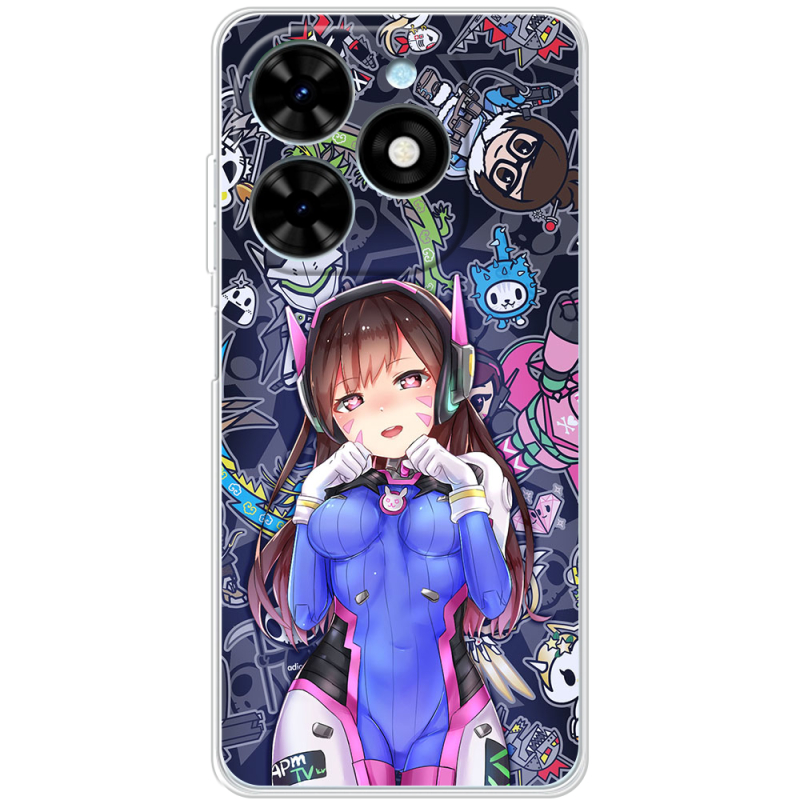 Чехол BoxFace Tecno Spark Go 2024 Overwatch D.VA