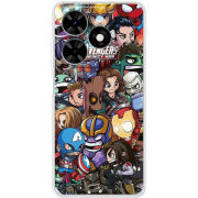 Чехол BoxFace Tecno Spark Go 2024 Avengers Infinity War