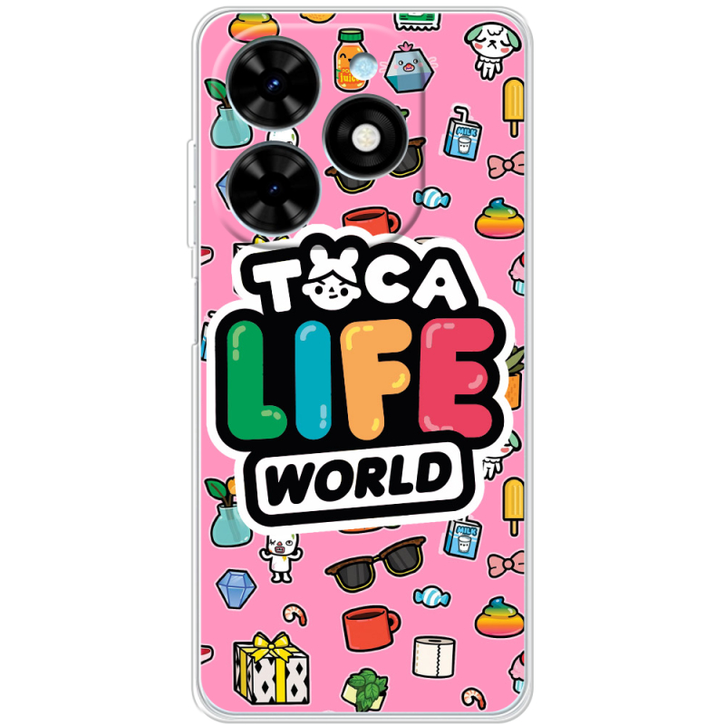 Чехол BoxFace Tecno Spark Go 2024 Toca Boca Life World