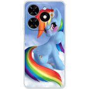 Чехол BoxFace Tecno Spark Go 2024 My Little Pony Rainbow Dash