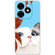 Чехол BoxFace Tecno Spark Go 2024 Wondering Cat